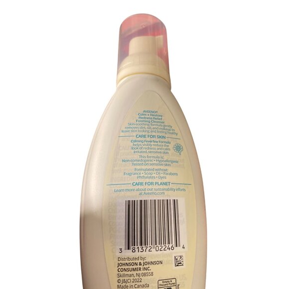 Aveeno Calm + Restore Redness Relief Foaming Cleanser 6 Fl Oz (2 Pack) For Sensi - Picture 4 of 4